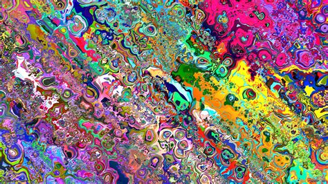 Psychedelic Color Abstract Teaser Mind Bright Wallpaper 1600x900