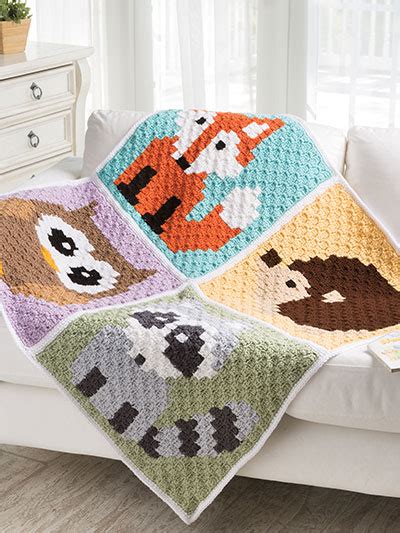 Crochet Baby And Children Patterns Blankets Woodland Animals