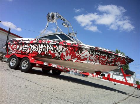 Boat Wrap Graphics Wakeboardinglessons Boat Wraps Mastercraft Boat