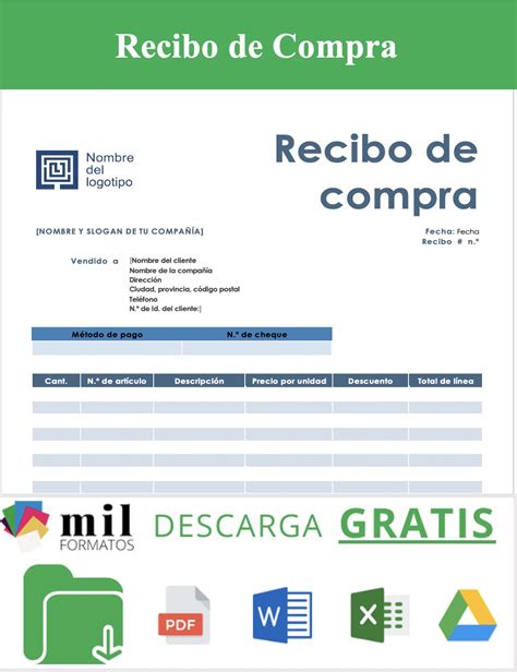 Recibo De Compra Y Venta