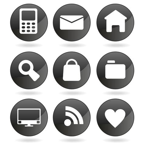 Vector For Free Use Black Web Icons