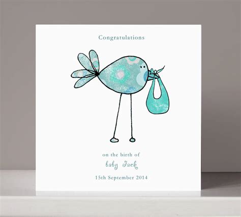 Maybe you would like to learn more about one of these? personalised 'congratulations' new baby card by molly moo designs | notonthehighstreet.com