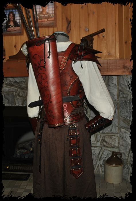 Archer Leather Armor Back By Lagueuse On Deviantart