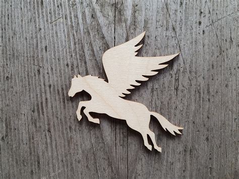 Pegasus shape MULTIPLE SIZES Laser Cut flying horse shape | Etsy