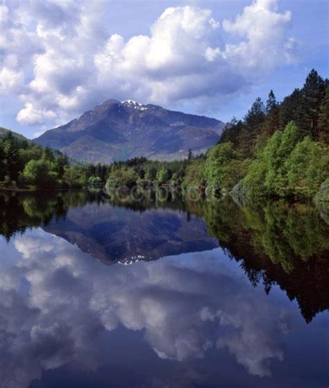 Reflections From Lochan Trail Forest Walk Glencoe With Ben Vair Scotphoto