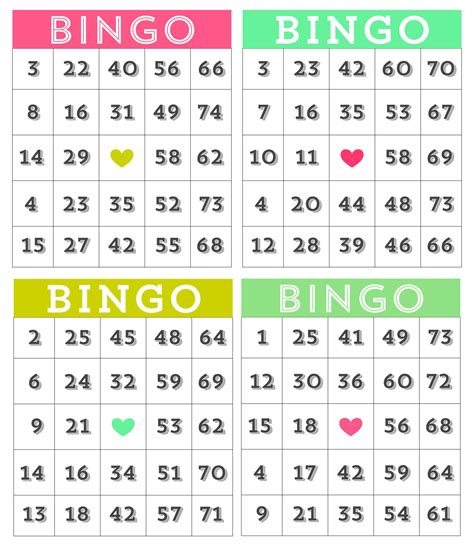 Paper Bingo Sheets 10 Free Pdf Printables Printablee