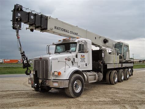 boom truck sales rental    ton national crane peterbilt