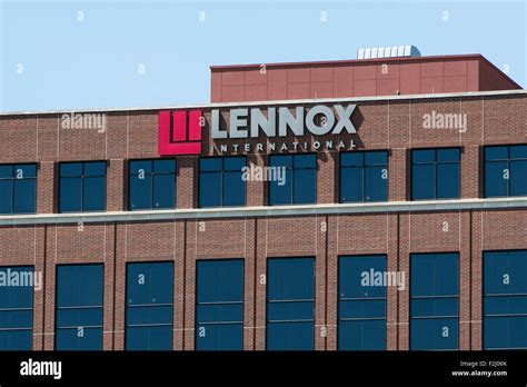 A Logo Sign Outside Of The Headquarters Of Lennox International Inc