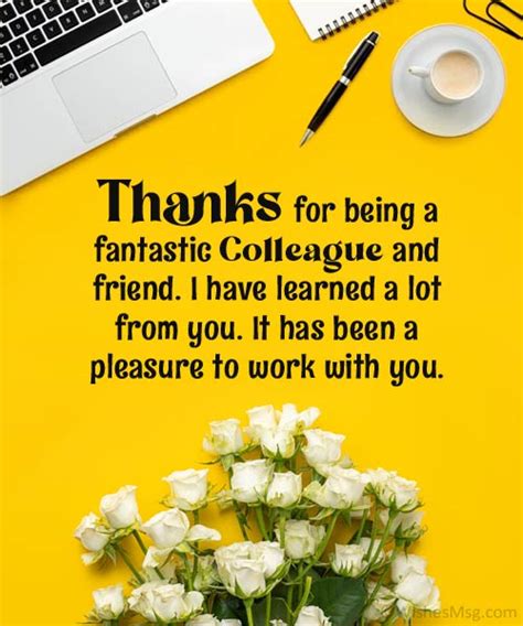 Thank You Messages For Colleagues Appreciation Quotes 2022