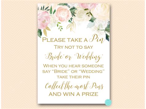 Pink Blush And Bluff Floral Bridal Shower Games Printabell Express