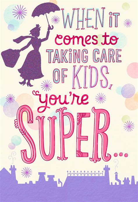 Mary Poppins Practically Perfect In Every Way Mothers Day Card
