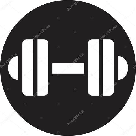 Dumbbell Icon Stock Vector Image By ©slasny1988 37605955