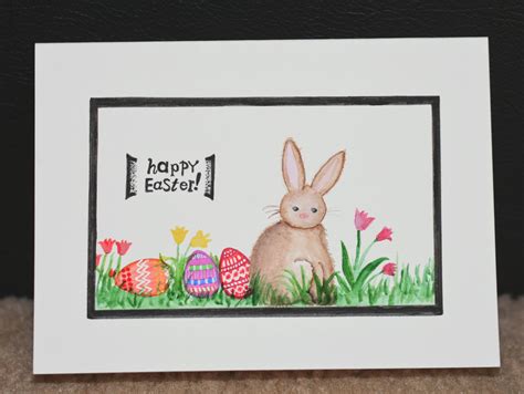 Hand Painted Original Watercolor Easter Card Set Of 2 Etsy