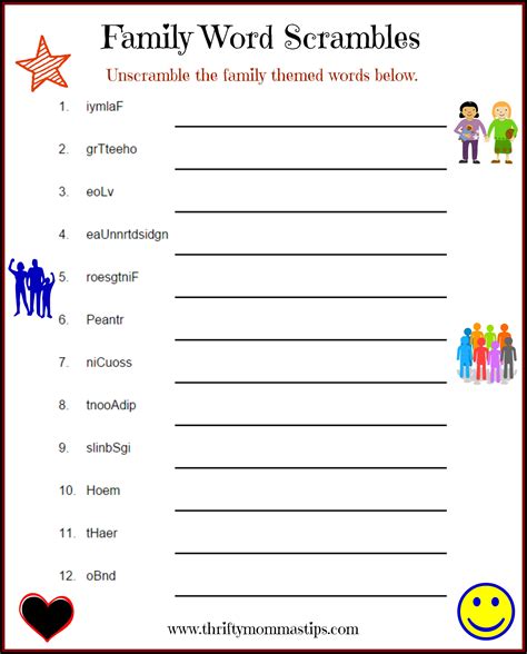 Word Game Printable