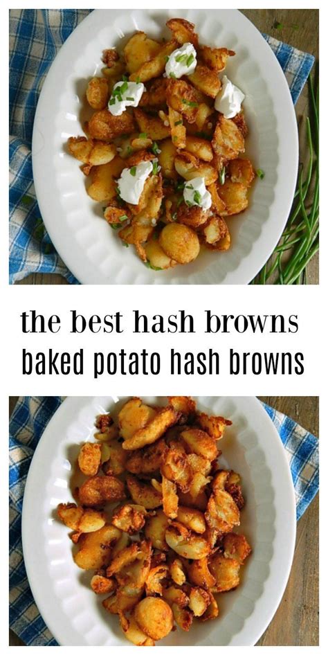 Wondering what to do with leftover baked potatoes, beyond just nuking them in the microwave? Baked Potato Hash Browns | Hash brown potatoes, Potato ...