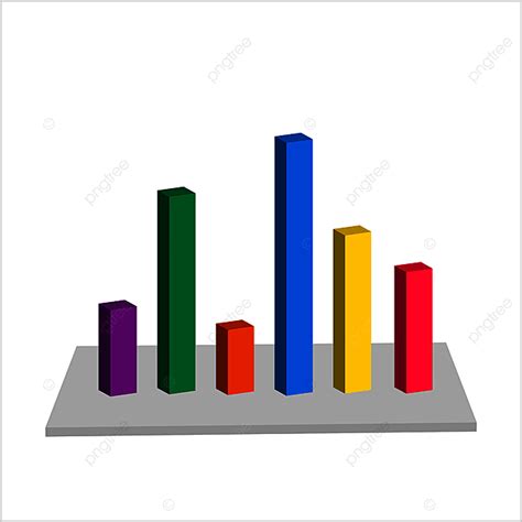 Bar Graphs Clipart Transparent Png Hd Bar Graph 3d Design Vector Art