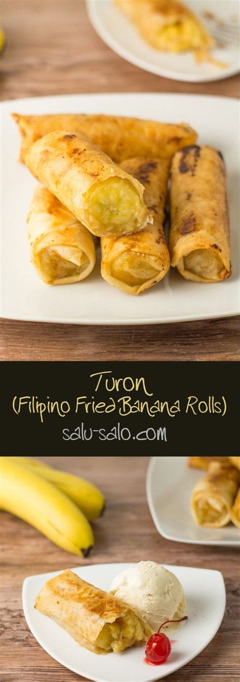Turon is a type of filipino snack. Turon (Fried Banana Roll) Recipe - Salu Salo Recipes ...