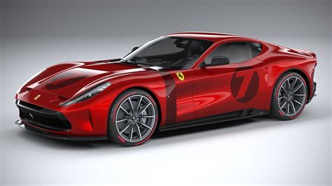 Ferrari Omologata 2020 Car 3d Model Cgtrader