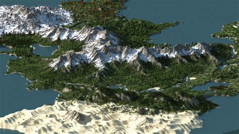 Free Custom Terrain 4k World Machine Worldpainter Minecraft Map