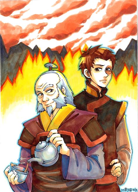 Uncle Iroh And Prince Zuko In Colin Solans Avatar The Last Airbender