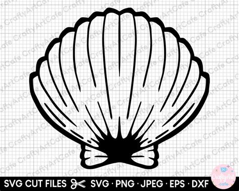 Sea Shell Clipart Sea Shell Svg Sea Shell Png Sea Shell Vector Cut File