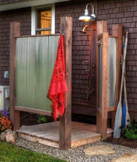 30 Affordable Outdoor Shower Ideas To Maximum Summer Vibes Diy Simple Jacuzzi Douche
