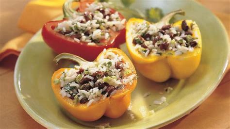 Grilled Black Bean And Rice Stuffed Peppers Recipe Lifemadedeliciousca