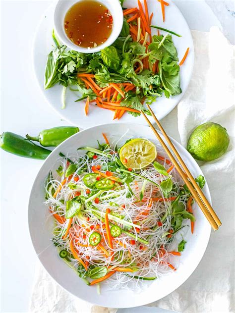 Quick And Easy Vietnamese Noodle Salad With Tangy Dressing