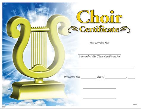 Buy Choir Certificate Awards Trophies Music Certificates