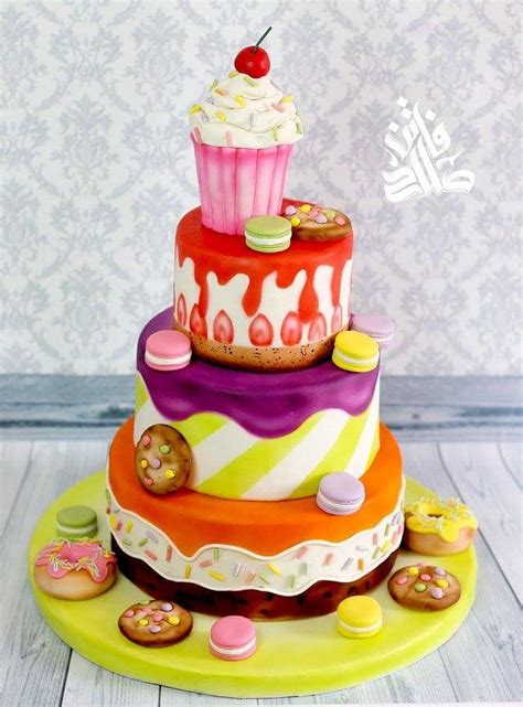 Sweet Treats Cake Decorated Cake By Fatensalah Cakesdecor