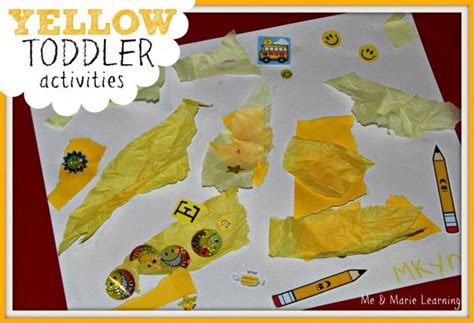 1000 Images About Toddler Color Yellow On Pinterest Dough Recipe