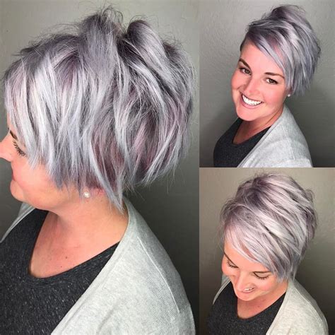 Shaggy short haircuts make women look youthful to some extent. 2020 Popular Short Shaggy Gray Hairstyles