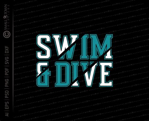 Swim And Dive Team Svg Swimming Swim Dive Swim And Dive Team