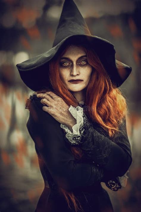 Redhead Witch Woman Stock Photo Image Of Angry Countryside 157921236