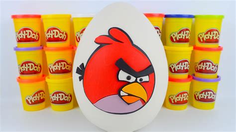 Giant Angry Birds Movie Play Doh Surprise Egg With The Angry Birds