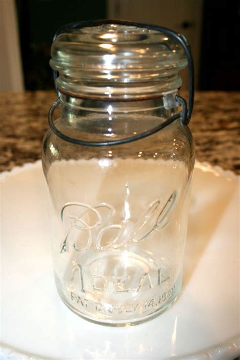 Antique Ball Ideal Jar Glass Lid Canning Jar Pat D July Etsy Jar Canning Jars Ball Jars