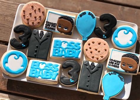 Boss Baby Cookies Order Is For One Dozen 12 Cookies Etsy