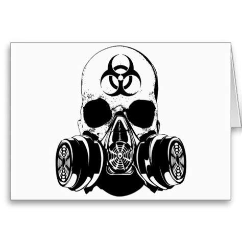 Biohazard Skull Gas Mask Art Gas Mask Tattoo Skulls Drawing