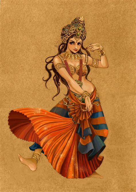 Guoguoghost — Indian Dancer India Art Indian Art Paintings Hindu Art