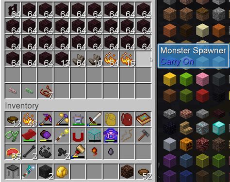 Carry On Mod Allows You To Stick Mob Spawners Into Backpackinventories