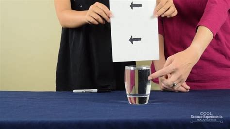 Cool Light Refraction Science Experiment Arrow Changes Direction