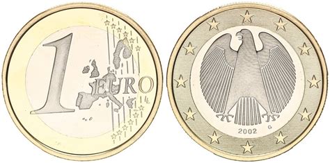 Deutschland 1 Euro 2002 G Pp Proof Ma Shops