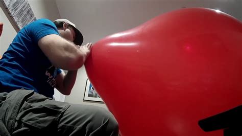 72 giant balloon inflate by mouth youtube