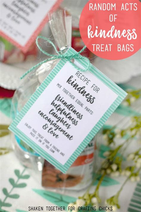 Recipe For Kindness Random Acts Of Kindness Treat Bags Recipe For