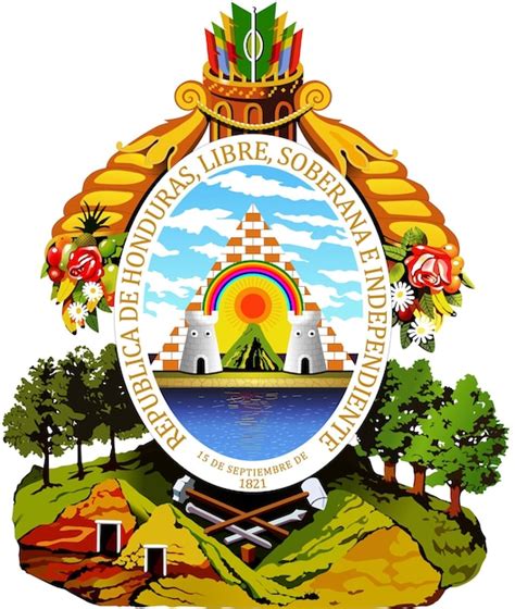 Premium Vector Coat Of Arms Of Honduras