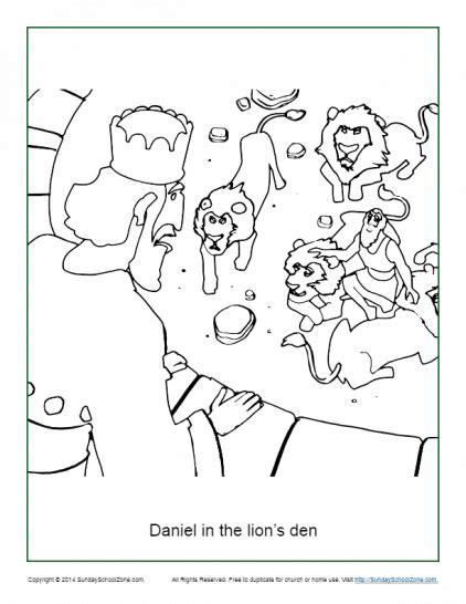 Best Coloring Picture Of Daniel In The Lions Den