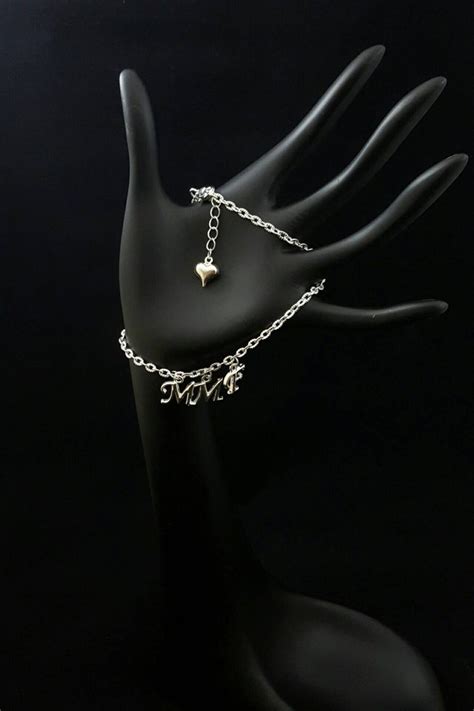 Mmfmfmfmf Sterling Silver Chain Hotwife Anklet Hotwife Etsy