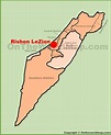 Rishon LeZion location on the Israel Map