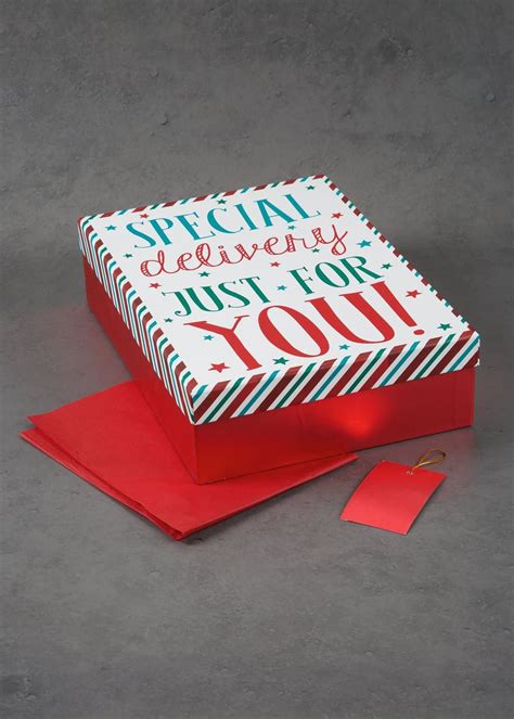 We have plenty of gift ideas for women from personalized gifts to our selection of unique gifts for her. Special Delivery Christmas Gift Box (38cm x 27cm x10cm ...
