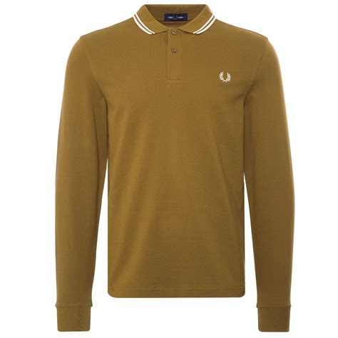 Fred Perry M3 Long Sleeve Twin Tip Polo Shirt M3636 644